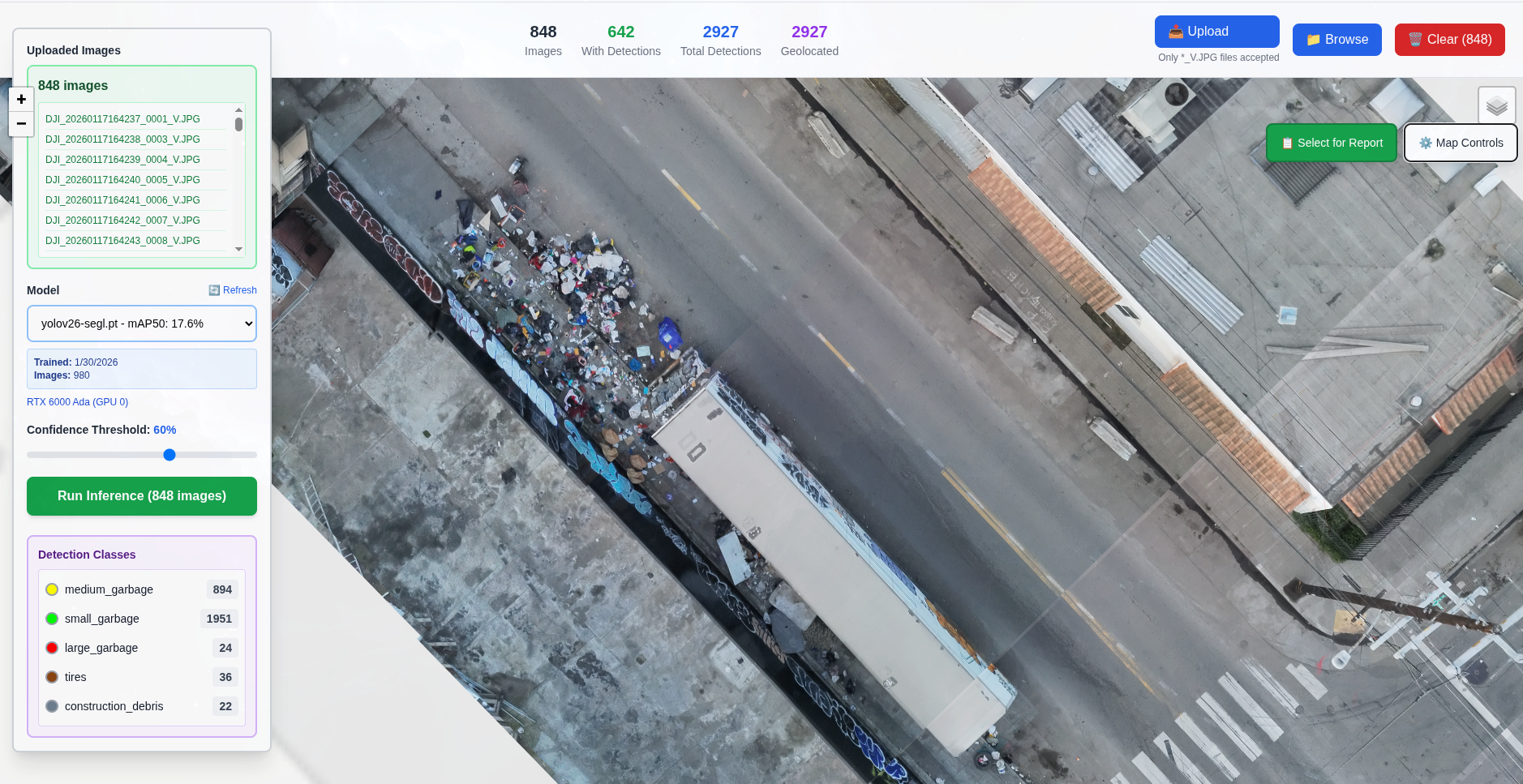 Step 1: Detection with confidence scores and location data